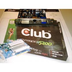 Club 3D CGN-348TVD NVIDIA Geforce FX5200 128MB DDR AGP 8X