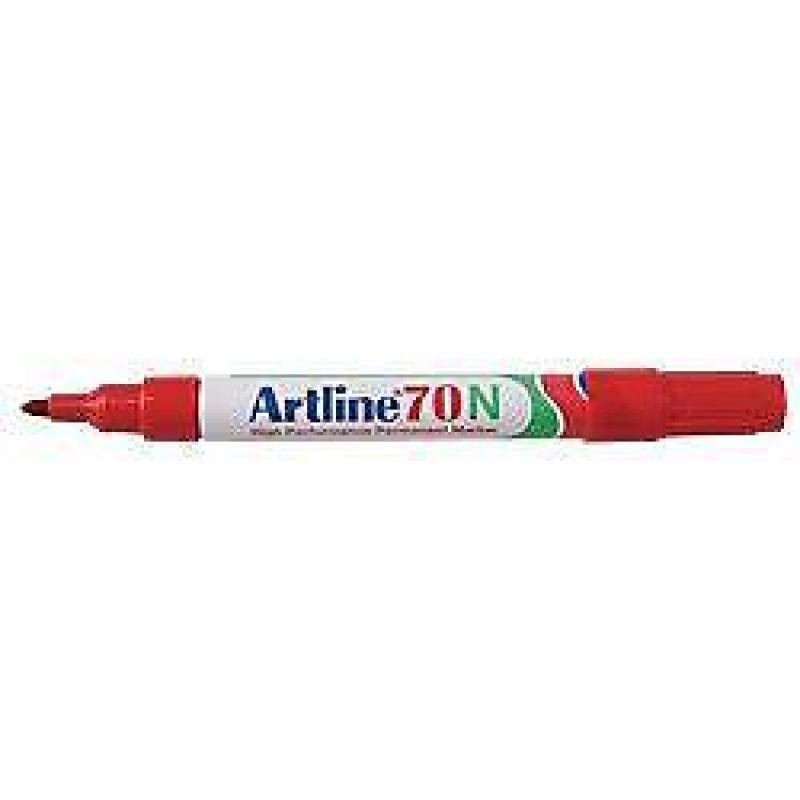 Artline 70N Permanente marker Ronde punt 1,5 mm Rood 12