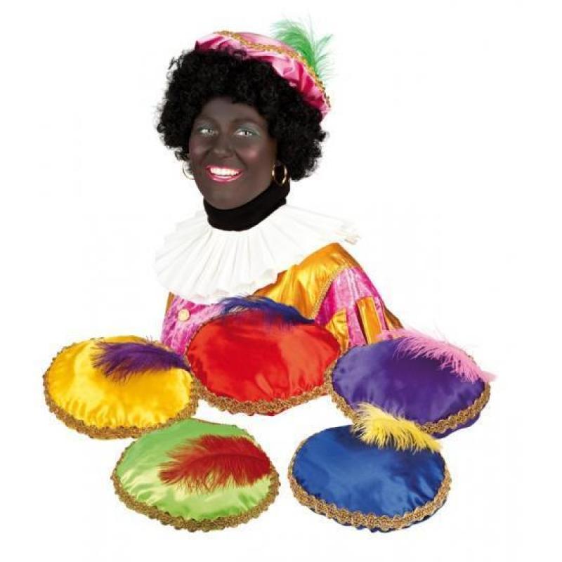 Zwarte Piet baret paars - Zwarte Piet accessoires