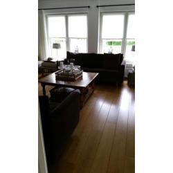 brocant stoere salontafel met oude eiken vloer planken