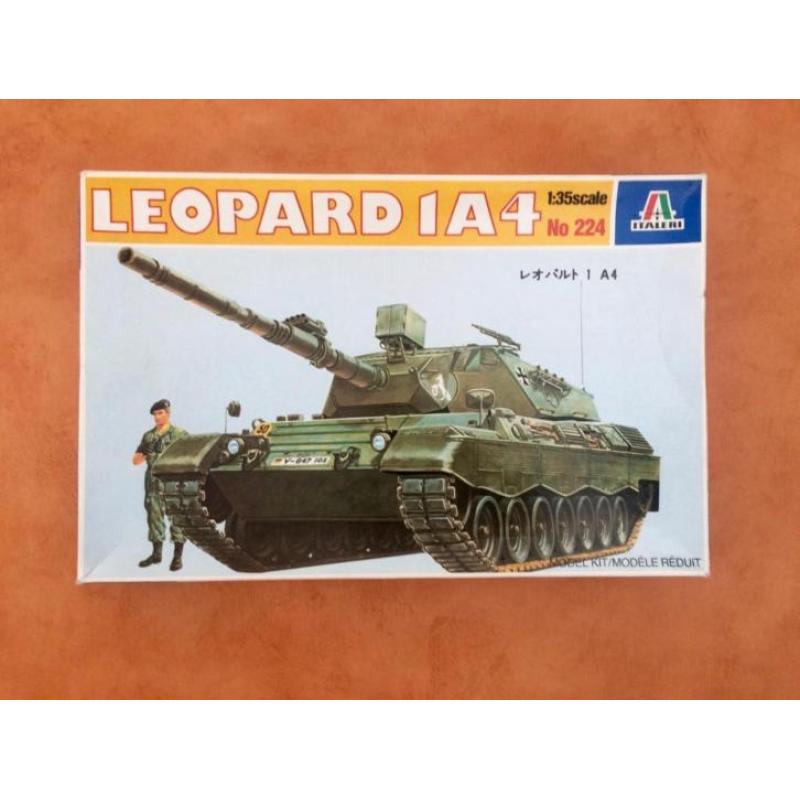 italeri 224 Leopard 1A4 - INCOMPLEET 1/35