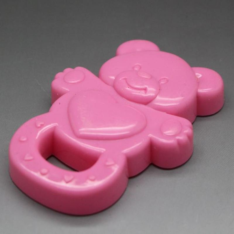 Teddy bear roze kunststof