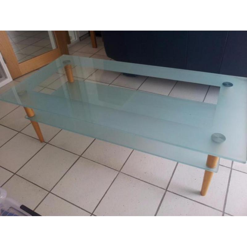 design glazen salontafel