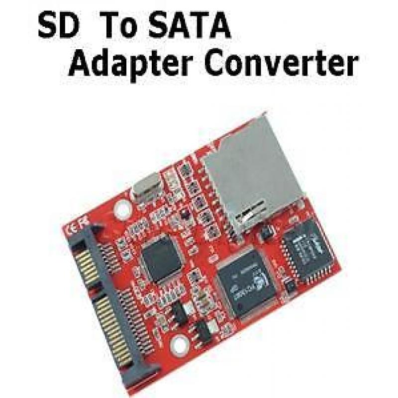 SD SDHC Secure Digital MMC to SATA Adapter Support Window...