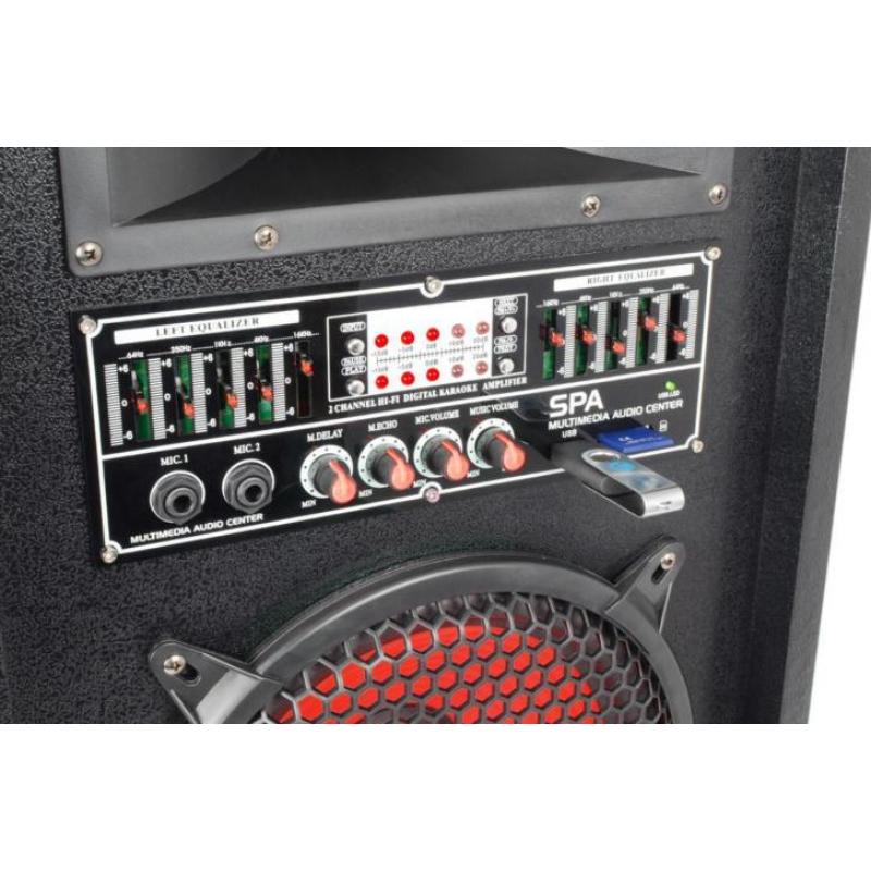 SPA-1200 Actieve PA Karaoke Luidspreker Set 12" 1200W met US