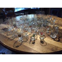 35 verschillende bierglazen