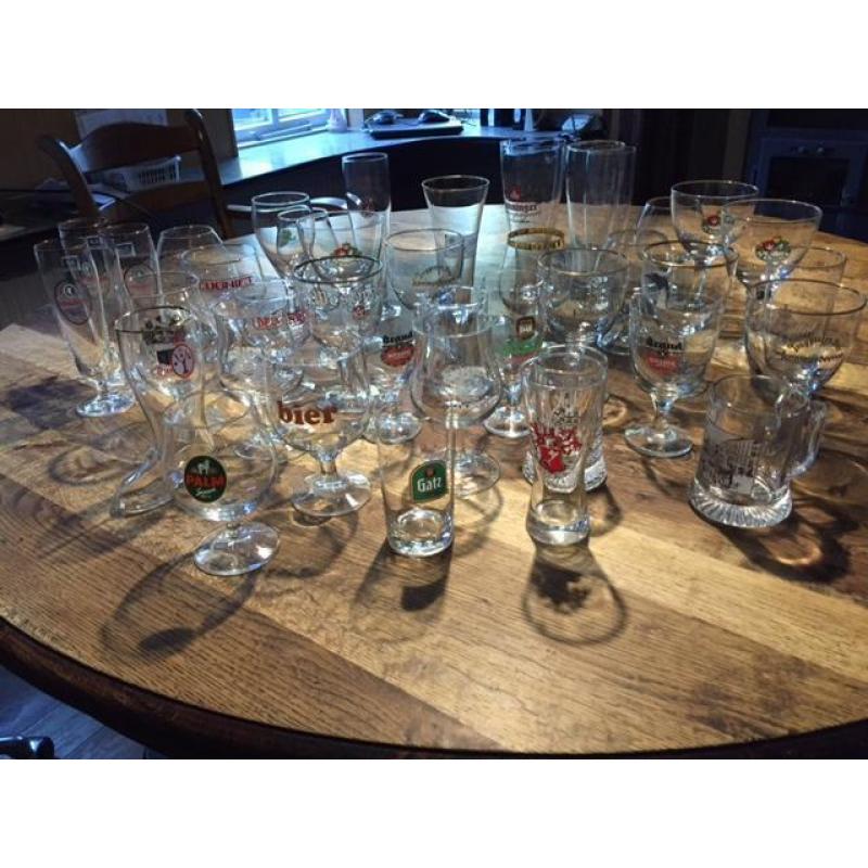 35 verschillende bierglazen
