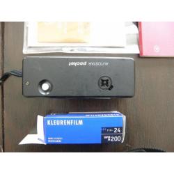 Agfa Autostar pocket + handleiding + 2 x pols camera ketting