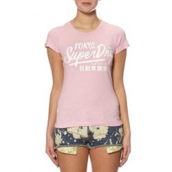 Superdry T shirt nieuw roze medium gratis verzenden