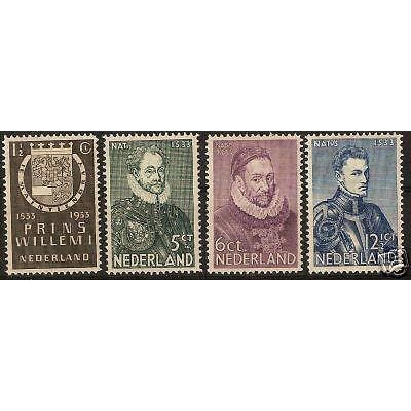 Nederland 252-255 Herdenkingszegels Postfris (01)