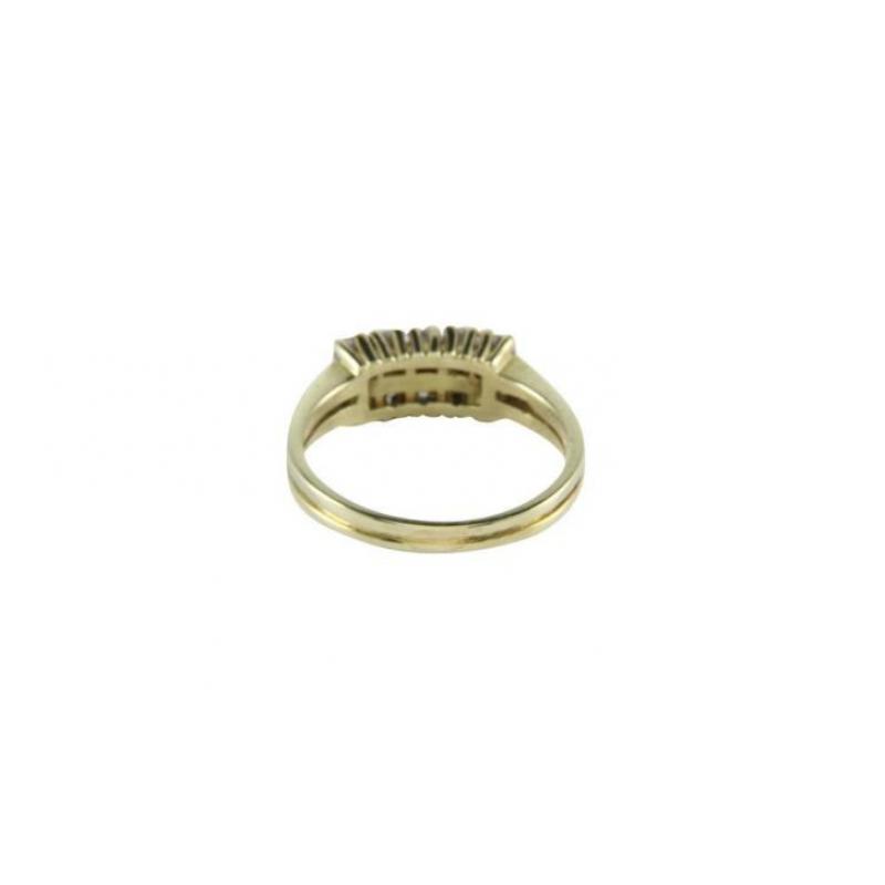 Gouden ring met zirkonia 14 krt