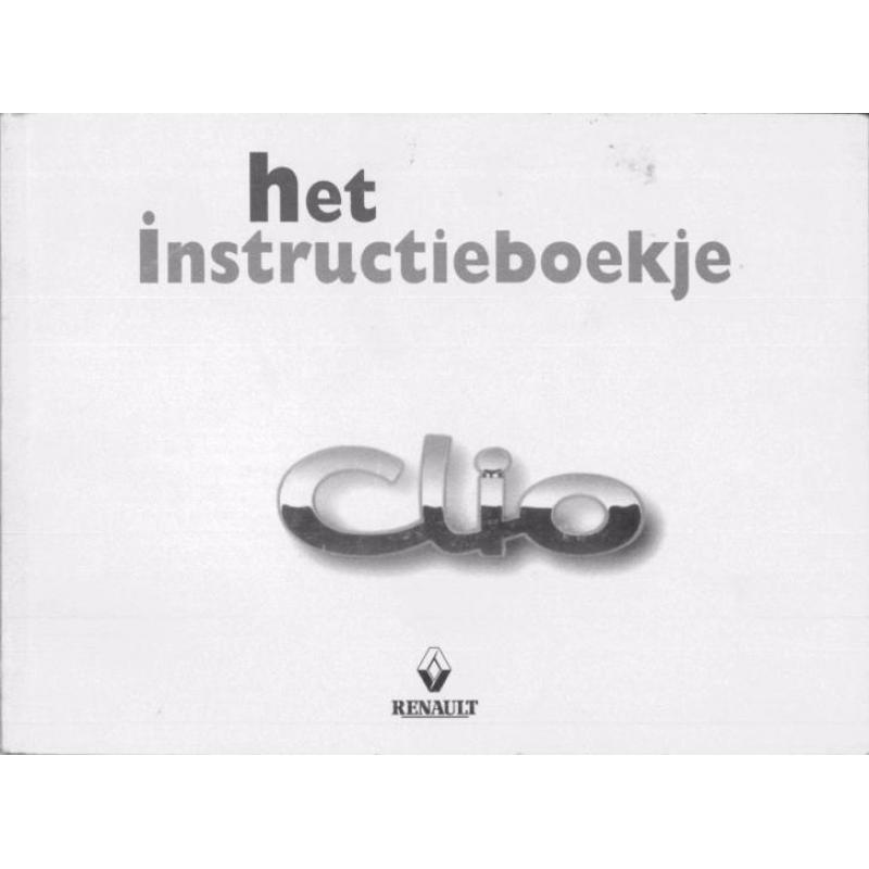 1998 Renault Clio instructieboekje Handleiding Nederlands