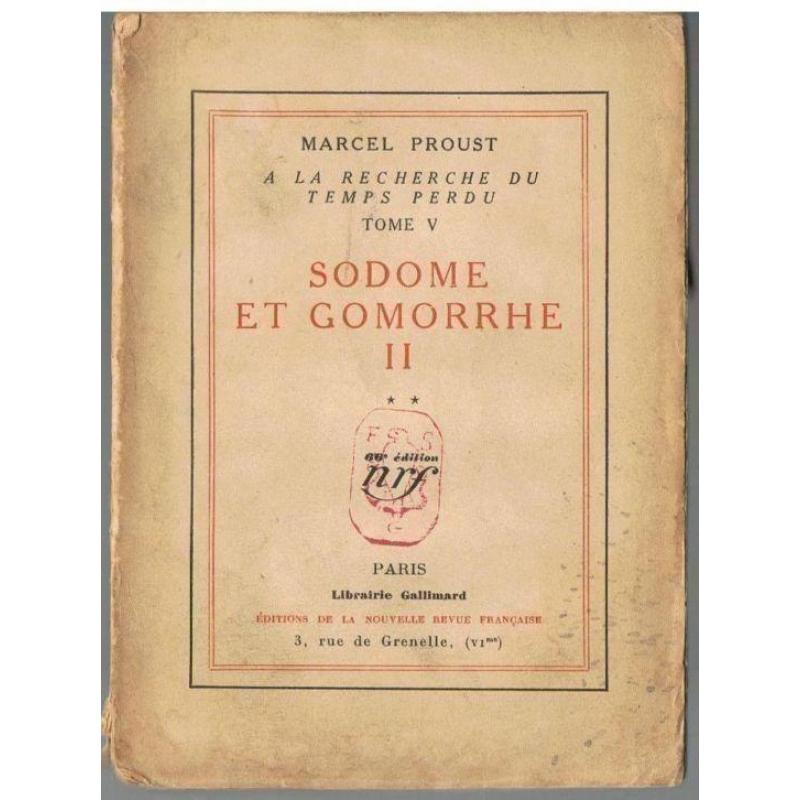 Proust marcel-sodome et gomorrhe II-1927