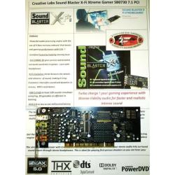 Creative Sound Blaster X-Fi Xtreme Gamer SB0730 5.1 7.1 PCI