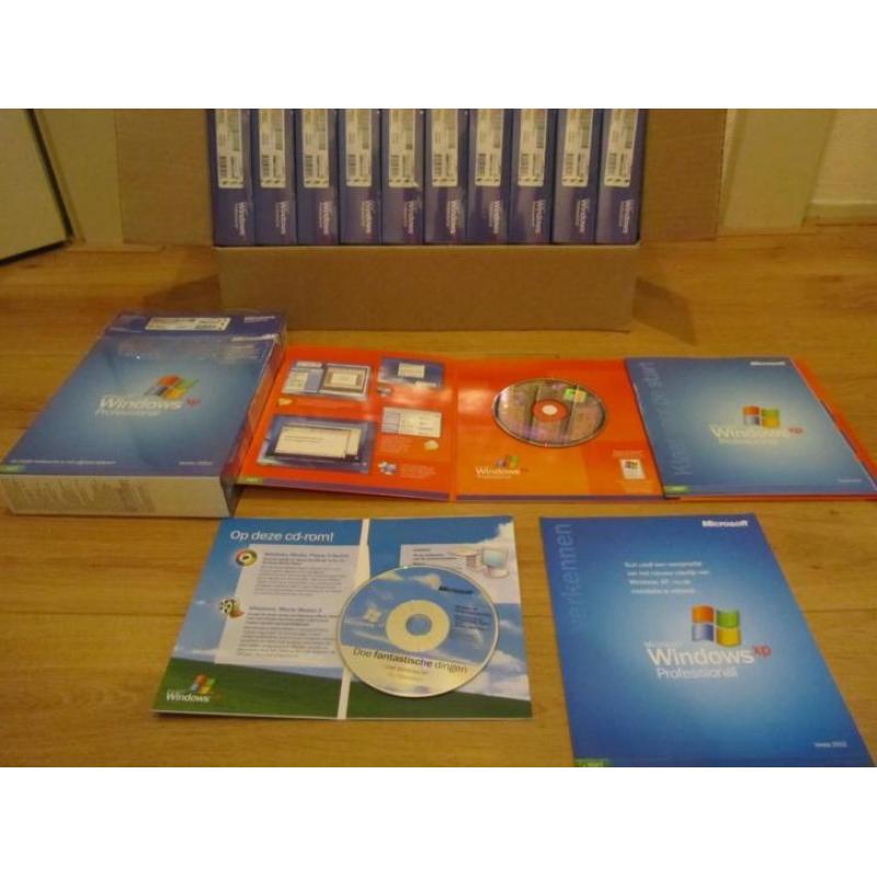 Partij gesealde nieuwe Windows XP Professional software pakk