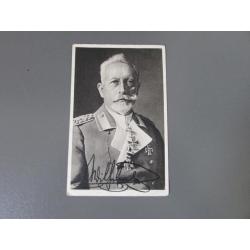 Gesigneerde kaart Kaiser Wilhelm 2 zeldzaam