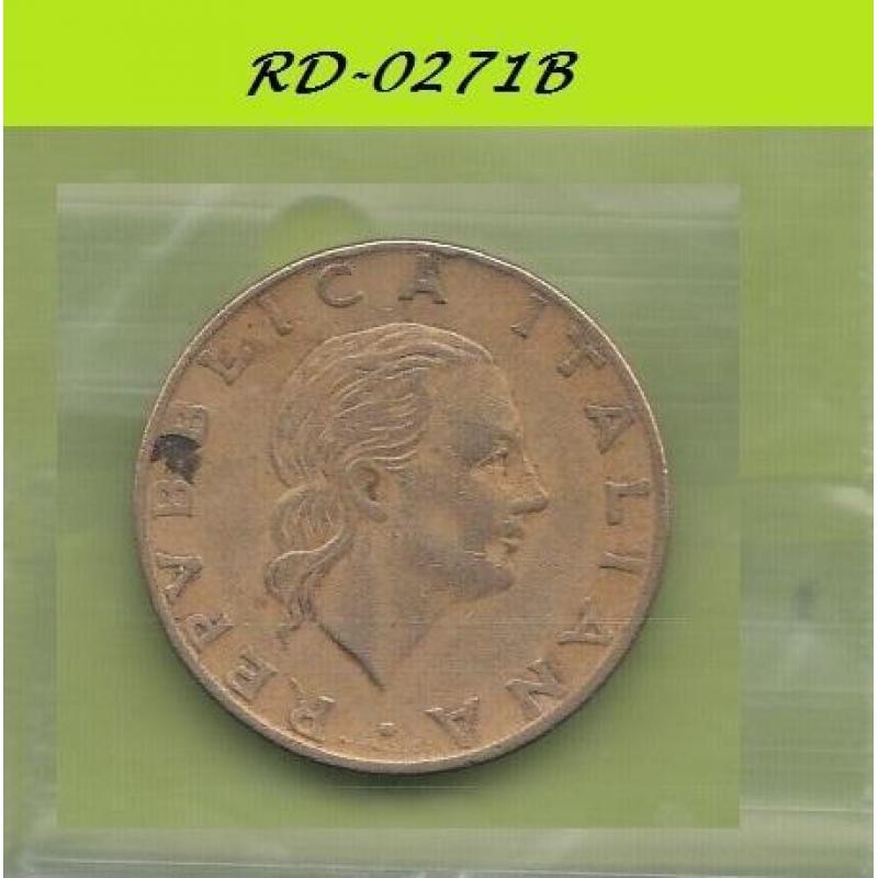 Rd2-0271 italy 200 lire 1978 km 105 vf