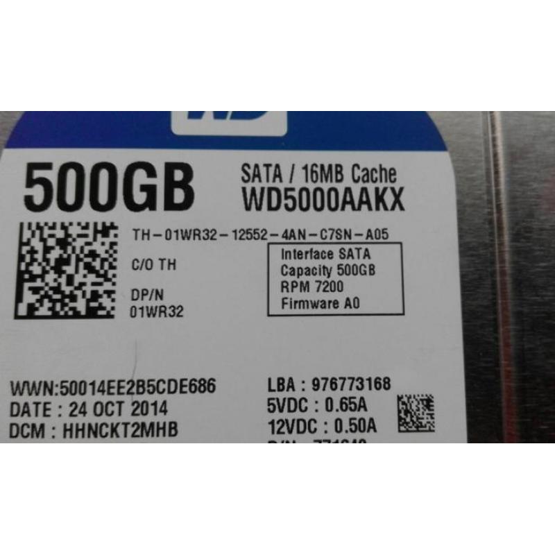 Wd 500 gb sata rpm 7200