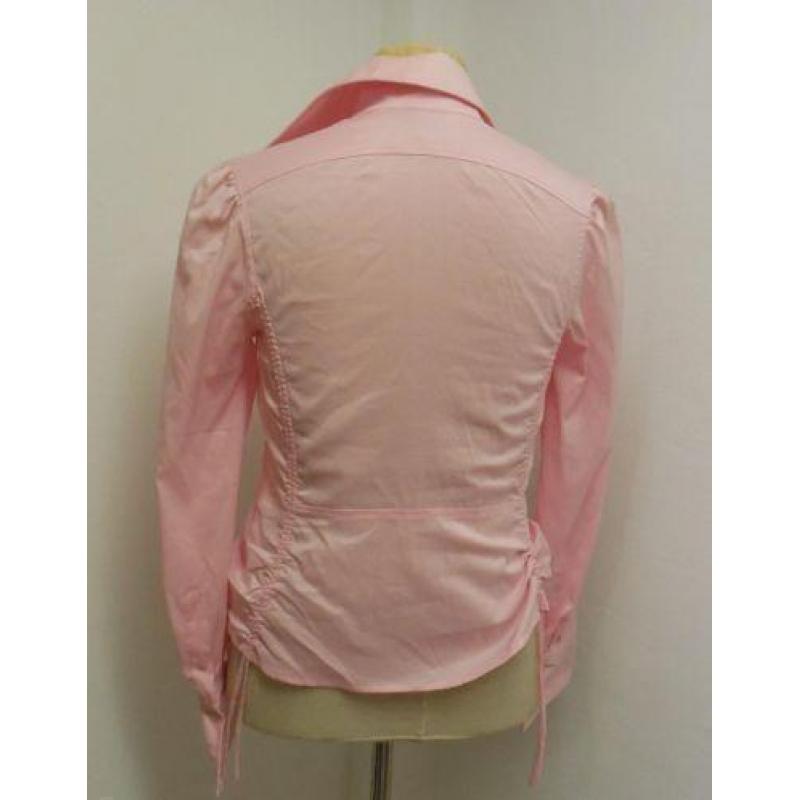 NIEUW Vechy; mooie roze blouse met elastan mt 38.