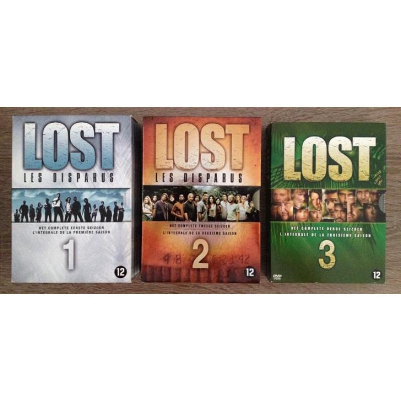Lost seizoenen 1,2,3 in uitstekende staat. NL ondertiteling