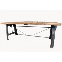 Oud houten wagonhouten tafels bva-auctions leiden