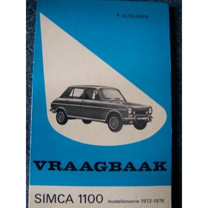 Vraagbaak Simca-1100 modellenserie 1972-1976