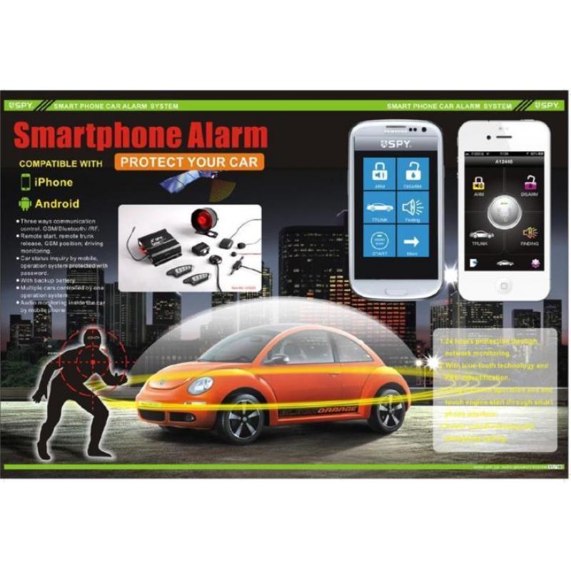 Iphone Android App Autoalarm GSM GPS +handsfree unlock SPY