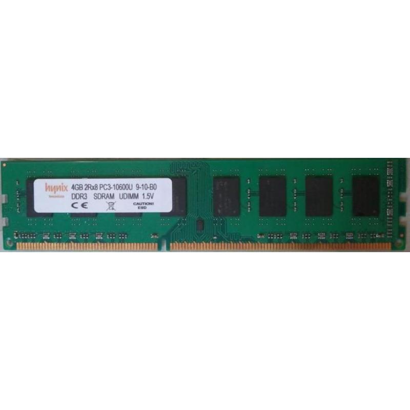 4GB PC3-10600U met Lifetime garantie (meerdere modules)