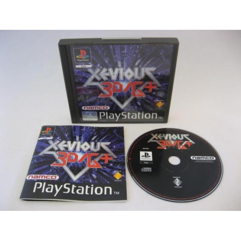 Playstation 1: Xevious 3D/G+ (Compleet)