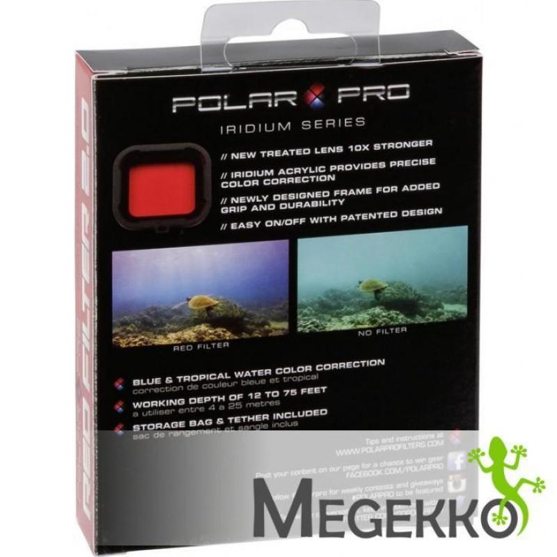 POLARPRO Red Filter GoPro 3 / 4 Standard Body