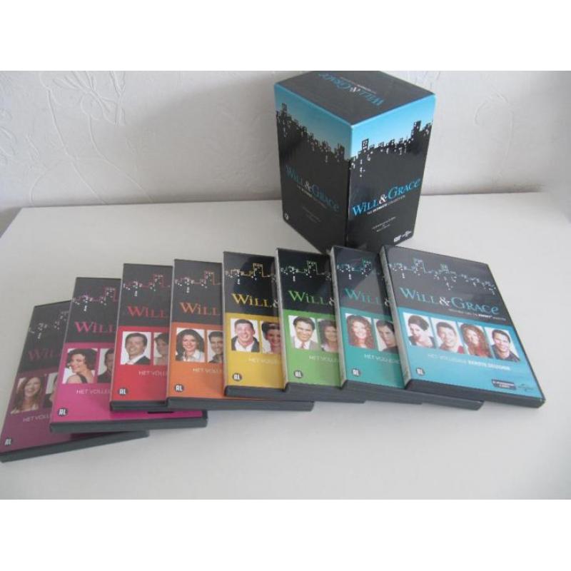 DVD box set WILL & GRACE the complete serie seizoen 1 t/m 8