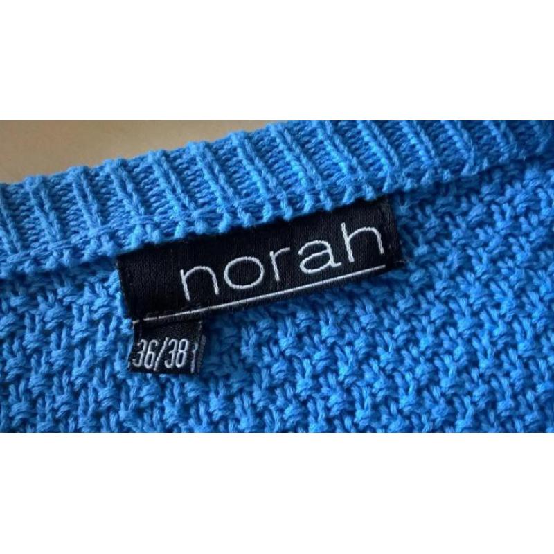 *Nieuw* Norah / Mooie blauwe lange trui / maat 36-38 S-M