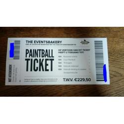 Paintball ticket