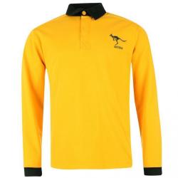 SUPERCOOL RUGBY Long Sleeve Classic Polo-AUSTRALIA--€19.95