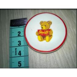 Steiff bordje miniatuur bord met beer *Teddy* aardewerk