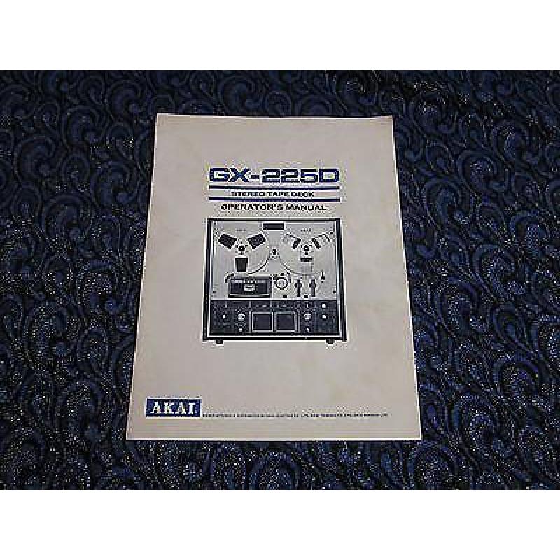 Gezocht: Stofkap en handleiding Akai GX-225D bandrecorder