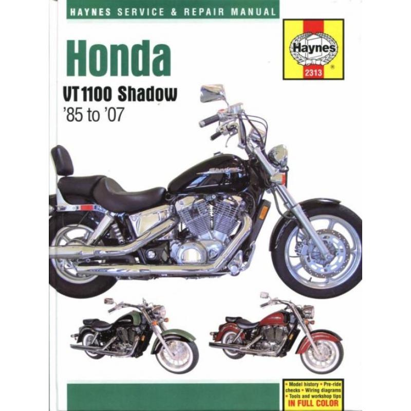 Honda VT1100 Shadow 1985 - 2007 + vertaalwoordenboekje.