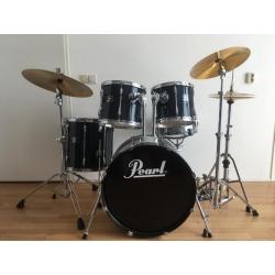 Pearl Export EX Series compleet drumstel met bekkenset.