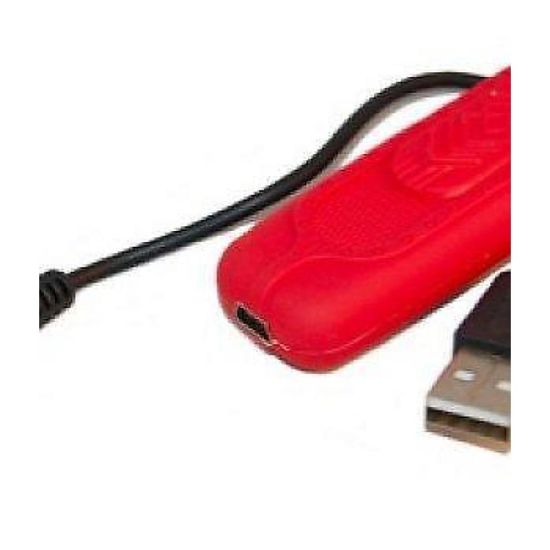 Huismerk Basic Oplaadbare Aansteker Rood (Plastic)