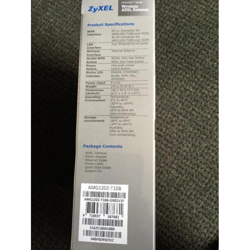 ZYXEL Router Wireless ADSL+Wifi 2.4 GHz AMG1202-T