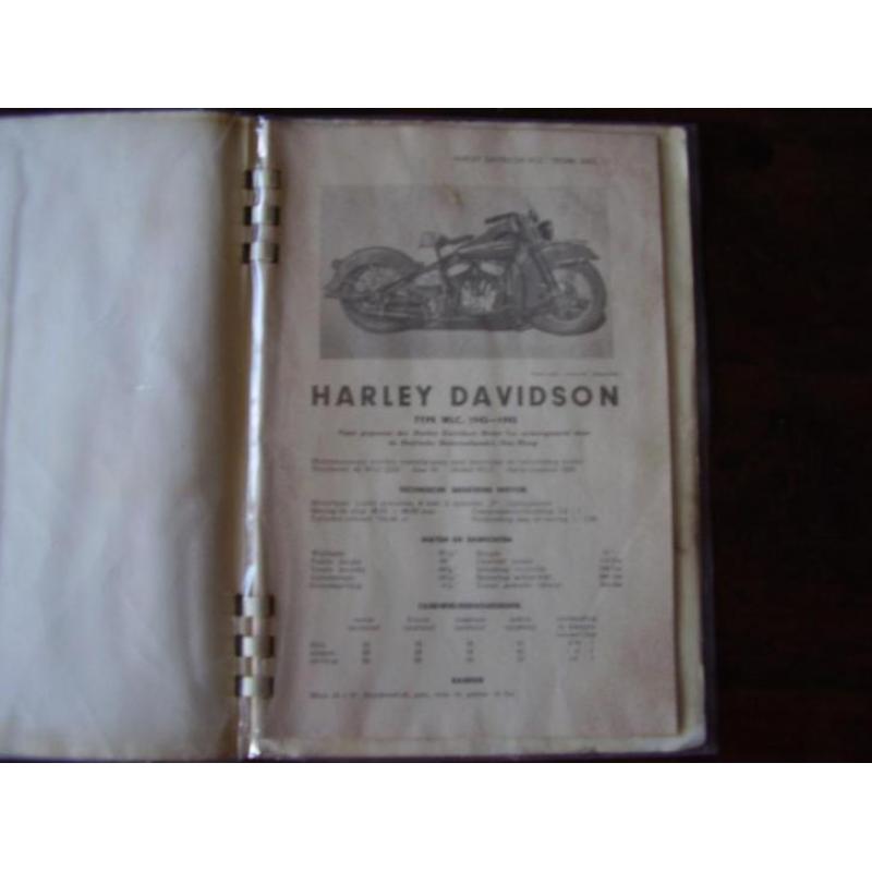 Antiek onderhoudsboekje-HARLEY DAVIDSON-Anno 1934