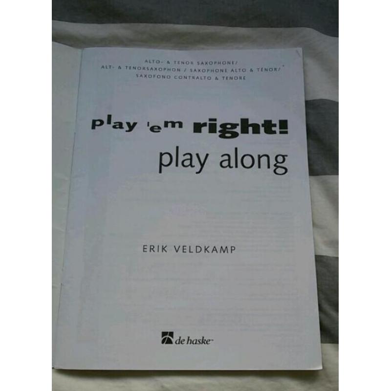 Play 'em Right! Play along - lesboek alt/tenor saxofoon
