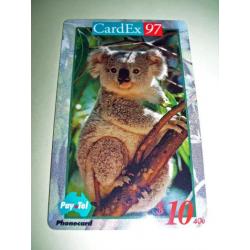 Australië Pay Tel Cardex '97 Koala beer Lim.Edition (16)