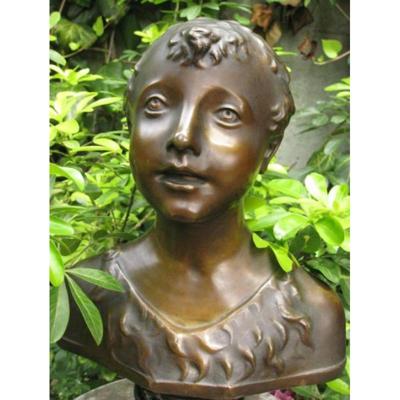 1910: bronzen buste Johannes de Doper (Renaissance)
