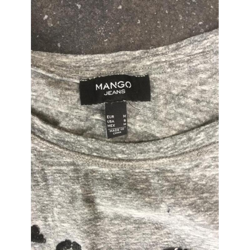 Mango grijs t-shirt nieuw s/m