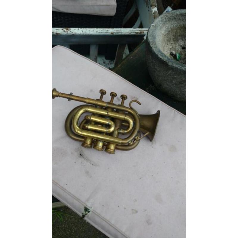 unieke Engels trompet zie foto
