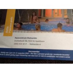 Gratis zwembad aquacentrum malkander vakantie apeldoorn