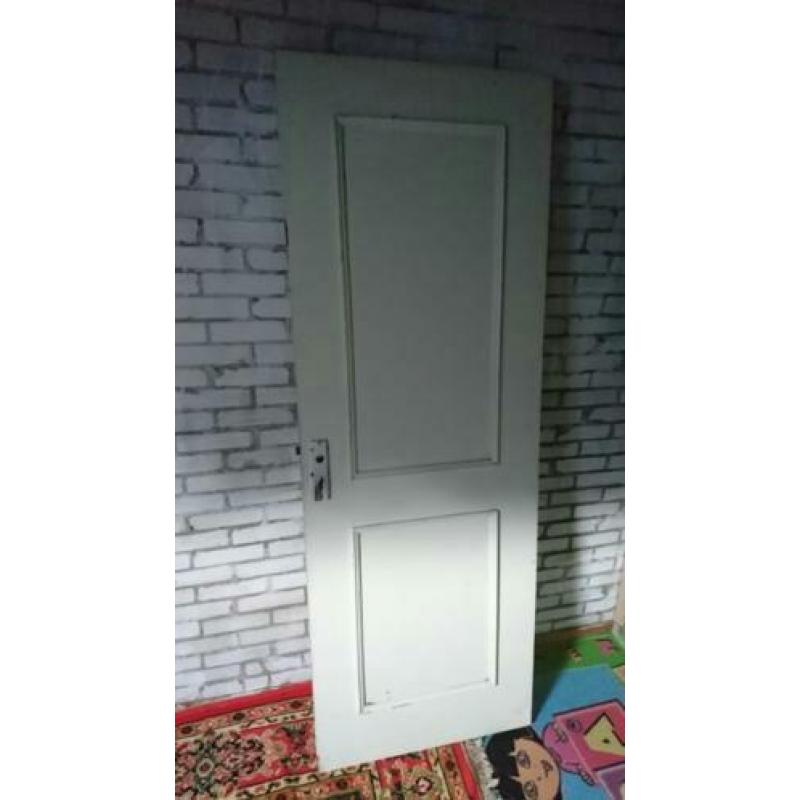 houten witte deur als nieuw