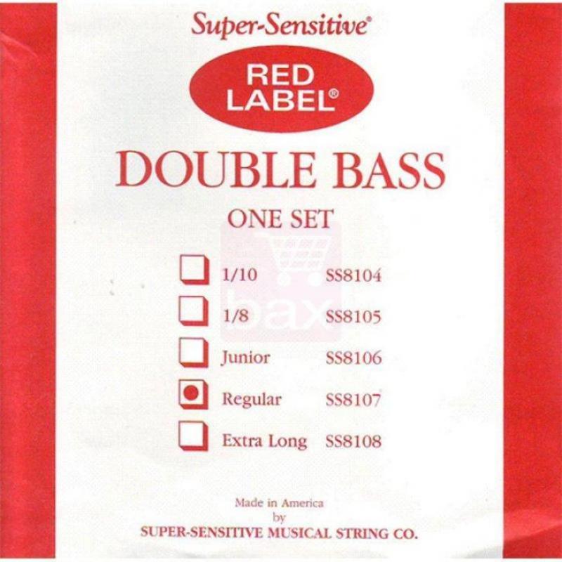 Super Sensitive Strings 8107 Red Label Bass snarenset
