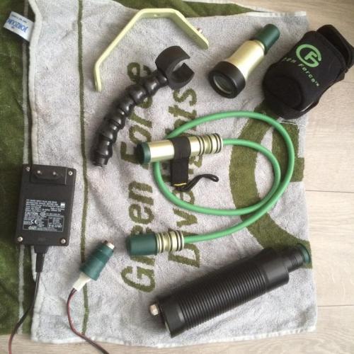 Greenforce duiklamp - uitgebreide set